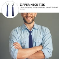 Zipper Neck Gees Men Gies Business Style Обвързва мъжки костюми връзки декор