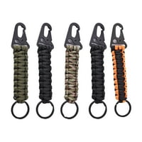 Seroniy Paracord Keychain Outdoor Survival Servival Aspening Keyring Rope Portable Bunle
