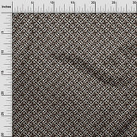 OneOone Silk Tabby Черна тъкан азиатски блок тъкан за шиене отпечатана занаятчийска тъкан край двора