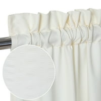 Кухненски завеси Glowsol Мека тъкан от микрофибър Seersucker с балончета текстурирани затъмнени завеси за баня, бежово, 30 W 30 L Комплект от 2