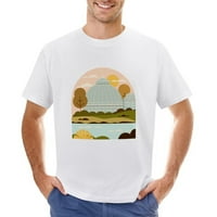 VTG City Landscape Vintage тениска Мъжки памук Класически Crewneck Кратки ръкави Tees Unise White M