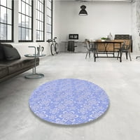 Ahgly Company Indoor Square Skey Blue Dress Blue area килими, 8 'квадрат