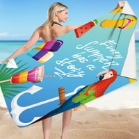 Giligiliso Clearance Microfiber Beach Towel Супер лека цветна кърпа за кърпа за баня пясъчно одеяло за плаж с многоцелева кърпа за пътуващ басейн