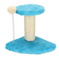 Котешки драскащ пост, стабилни слоеве за котешко дърво декоративни интерактивни шлифовъчни нокти за котки за закрито синьо
