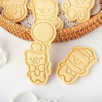 Yoone Tiger Pattern Cookie Cutters PLA PLA Сладки сладкиши за печене на сладкиши с кухненски аксесоари