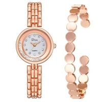 【Miarhb】 Лека луксозна дама темперамент часовник гривен комплект верига часовник подарък за рожден ден