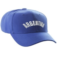 Daxton International World States бейзболна шапка шапка Arch Letters, Argentina Royal White