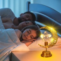 Dengmore Clearance LED желязна лунна лампа с топка лампа мюсюлмански фестивал Декоративна лампа спалня за пристанища лампа атмосфера лампа за моделиране