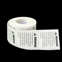 Рол на задушаване предупредителни етикети самозареждащи задушителни стикери за доставка на стикери за доставка на стикери