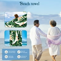 Vikakiooze летни продажби, Microfiber Beach кърпа Супер, лека кърпа за баня, пясъчно плажно одеяло, многоцелеви кърпа за пътуване с басейн на къмпинг 27.56x55.12in