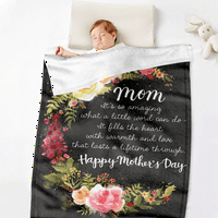 Подаръци за Ден на майките за одеяло от мама от дъщеря или син, замислено, уникално одеяло за мама, изпълнено със сантиментални смислени думи, за да кажа, обичам те мамо, xs-100*