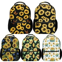 Слънчоглед Модерна чанта за книги трайна спокойна раница със странични джобове за момичета Подарък за подарък
