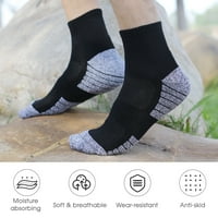 Arealer Men Чичове възглавници пешеходни чорапи спортни ежедневни памучни чорапи за екипаж за туризъм разходки пеша