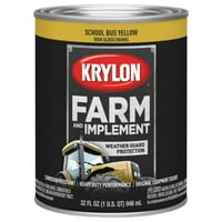 New Krylon K Farm & Repply Paint, School Bus Yellow, Oz