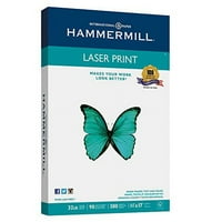 Хамермил хартия, лазерен печат, 32lb, 17, Ledger, Bright, Sheets Ream, направени в САЩ