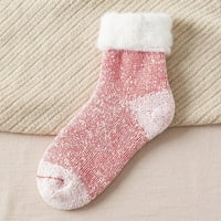 Unise Fashion Solid Warm Wentlying средна тръба чорапи снежни чорапи чорапи розово 【купете две получават един безплатно】