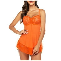 Miluxas Жените бельо BRA PENTIES LACE UNDCLOTHES UNDERPANTS NIGHTRESS BERENERIE ROLEPLAY SETS CLEARANCE ORANGE 4