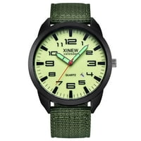 Часовници за мъже xiна открито дата от неръждаема стомана Военни спортове аналогов кварцов ръчен часовник