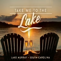 Езерото Мъри, Южна Каролина, заведете ме на езерото, настроението, изглед към залез слънце