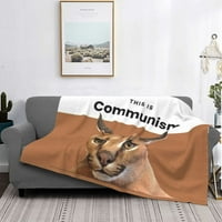Голяма флока Каракална котка Сладко мемо одеяло меко корал руно топло фланел топло одеяла за хвърляне на диван за кола Спалня юрган легло