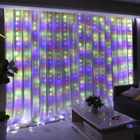 300LED FAIRY MULTECOLOR СВЕТЛИНИ Светлини за спалня, 3MX режими USB щепсел в прозореца Коледна светодиодна струна висящи светлини с дистанционно за фон за сватба домашна градина на открито закрито на закрито
