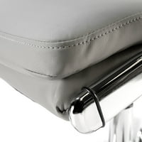 CH1701LGL- Буш бизнес мебели Светло сива кожа Modelo High Back Leather Изпълнителен офис стол