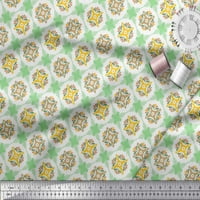 Soimoi памучен камбричен плат Геометричен и цветна художествена декора тъкан отпечатан двор широк