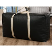 Avamo Women Moving Bags кубчета Тотални чанти за съхранение BO преносими куфари Тежка чанта за опаковка за пътуване Black L: 26.77x9.84x19.69