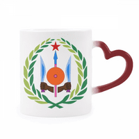 Djibouti djibouti National Emblem, чувствителна към топлина чаша червен цвят смяна на каменни изделия чаша