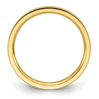 Карат в Karats 14k жълто злато широка лента Идеална тежест плосък комфорт с размер на сватбения пръстен с размер -14