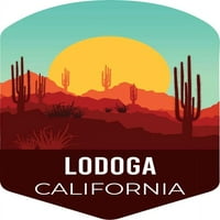 и r внася Lodoga California Souvenir Vinyl Decal Sticker Cactus Desert Design