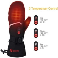 Спасителска топлина топлина зима отопляеми ръкавици за мъже за мъже Жените пазят топло отопление ски акумулаторни спортни ръкавици на външни спортни ръкавици S66e