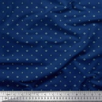 Soimoi Cotton Poplin Fabric Square Shirting Print Fabric край двора