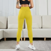 Женски панталони кльощави твърди цветове спортни фитнес йога панталони с оформяне на тялото с оформяне на тялото
