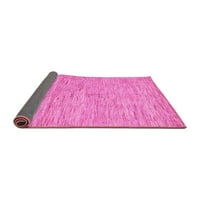 Ahgly Company Indoor Round Solid Pink Modern Area Rugs, 7 'кръг