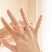 Keusn Gold Plated Rings Любовни пръстени, подредени пръстени за жени пръстени за жени и мъже
