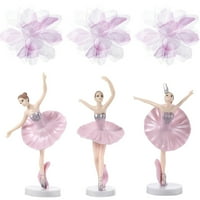 Поставете красиви декорации за торти Елегантни комплекти за украшение на балерина
