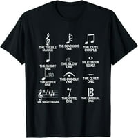 Музикални бележки Символ Определение хумор забавен коледен подарък тениска с къс ръкав