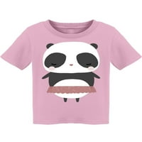 Сладка панда с балерина пола тениска малко дете -изображение от Shutterstock, малко дете