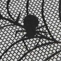 Moocorvic Halloween Decoration Decoration Sablecloth Black Spider кръгла покривка за покривка