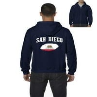 MMF - Мъжки суичър Пълнозземния пуловер, до мъже с размер 5xl - Сан Диего
