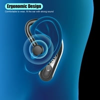 Anvazise Bluetooth-съвместима слушалка за ухо на ухото захранване живот Водоустойчив мобилен телефон безжична интелигентна слушалка за iOS стил f
