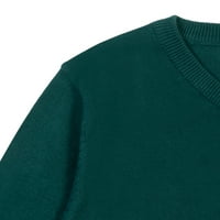 Cozeeme Little Boys V-образно деколте пуловер с дълъг ръкав зелено 7-8