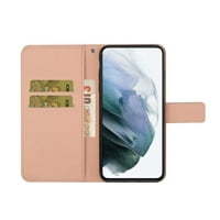 Feishell Flip Case, съвместим със Samsung Galaxy A 5G, калъф за портфейл с държач на картата PU кожена кожена модели Slim TPU Bumper Shockproof Magnetic Clasp Folio Phone Cover, розово