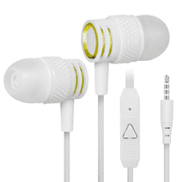 Urban R кабелни слушалки с ухо с микрофон за Samsung Galaxy A с шнур без заплитане, шум, изолиращи слушалки, дълбоки баси, в силиконови съвети за ушна пъпка